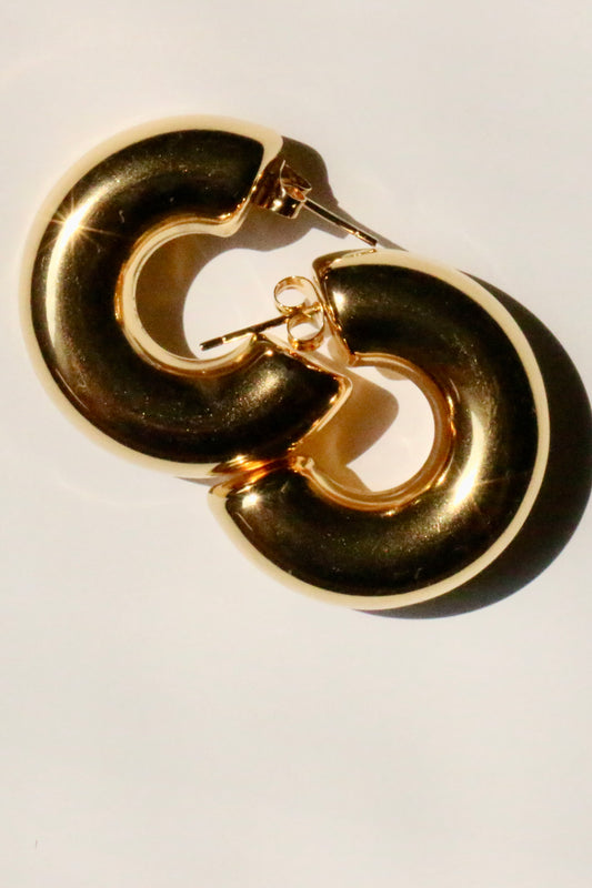 Gold chunky hoop