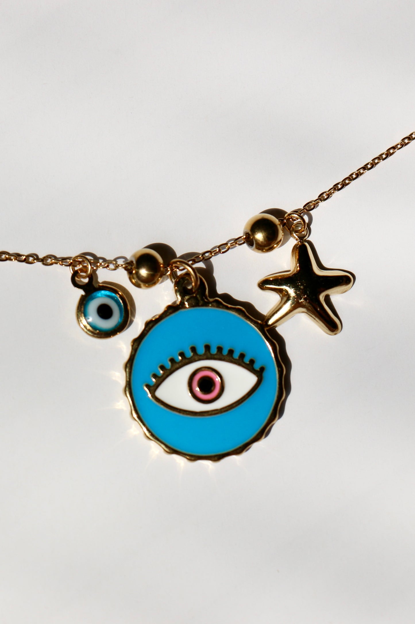 Baby blue evil eye